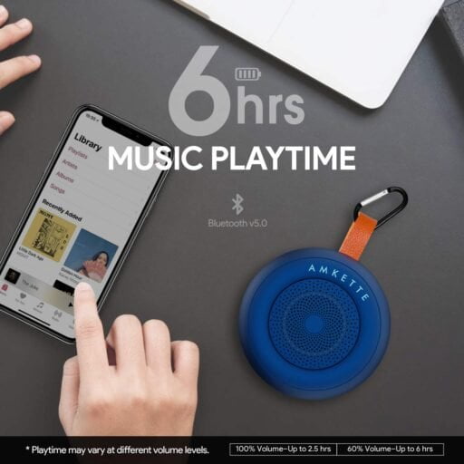 AMKETTE Boomer Pod 5 W Bluetooth Speaker (Blue, Mono Channel)