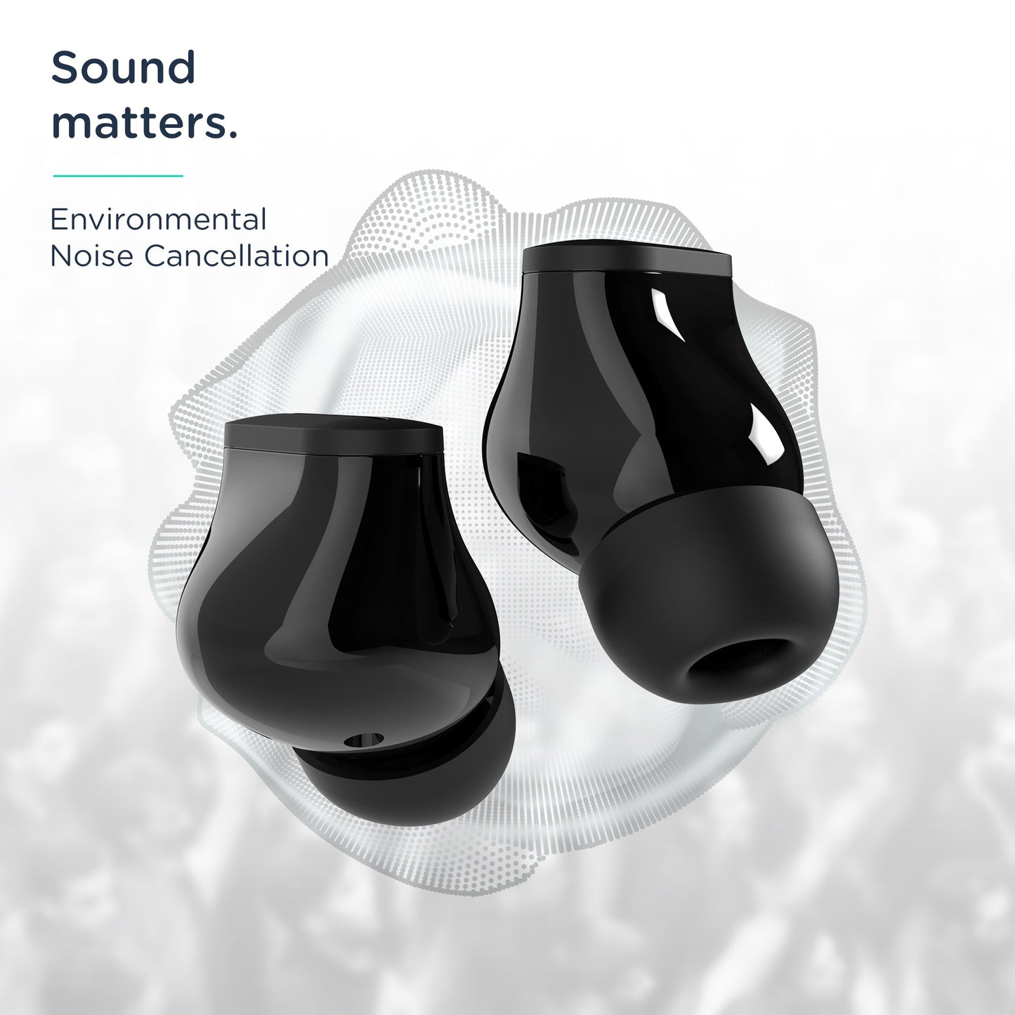 Pebble True Wireless Nano Pods with ENC Enviromental Noise Cancelation | Ultra Low Latency Mode | Smart App Controlled Equalizer | Voice Assistance