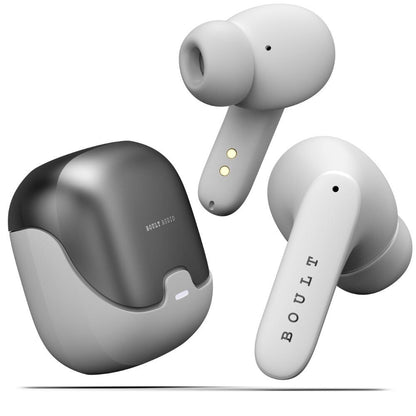 Boult Audio X70 True Wireless in Ear Earbuds with 60H Playtime, Zen ENC Mic, Low Latency Gaming, Type-C Fast Charging, 10mm Rich Bass Drivers, IPX5, Bluetooth v5.3 Ear Buds TWS, White