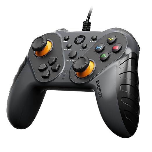 EvoFox Elite Ops Wired Gamepad for PC, Android TV and PS3 with 2.4m Long Cable | Dual Vibration Rumble Motors | Zero Lag Connectivity with Plug and Play functionality |2.4m Long Cable, X-Input & D-Input | Black