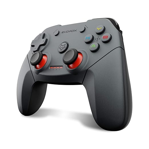 Amkette Evo Fox Elite Pro Wireless Gamepad for PC (X Input), PS3 and Android TV with High Performance USB Receiver, Dual Vibration and 8+ Hours of Play Time