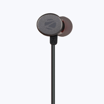 ZEBRONICS Zeb- Bloom In Ear Wired Earphone with Mic, 3.5mm Jack, Stylish Design Wired  (Black, In the Ear)