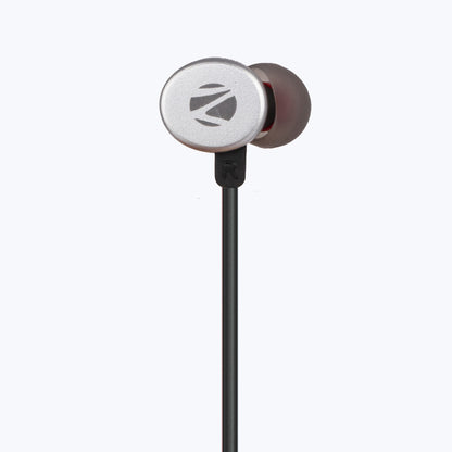 ZEBRONICS Zeb- Bloom In Ear Wired Earphone with Mic, 3.5mm Jack, Stylish Design Wired  (Black, In the Ear)