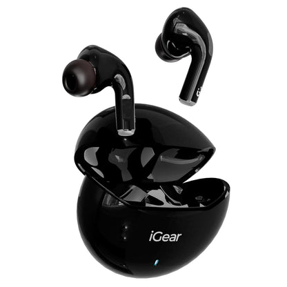 iGear Gemz Wireless Earbuds: 15 Hours Playtime, HiFi Bass, Instant Pairing, Touch Controls, Voice Assistance