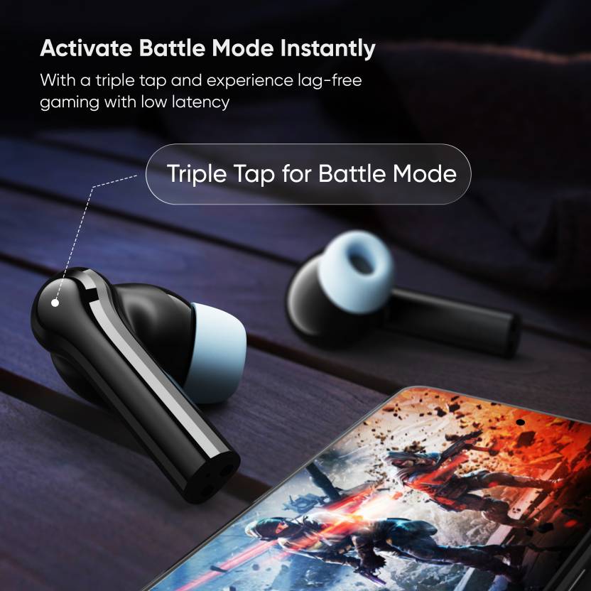 Mivi Duopods N4 True Wireless TWS Earbuds, Upto 50 hrs of playtime, 13mm driver, Bluetooth v5.3, Dual Connection, Voice Assistance, Bluetooth v5.3, AI ENC, Low Latency, Cobalt Black