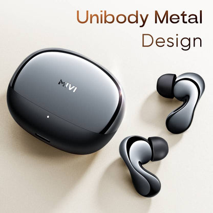 Mivi SuperPods Immersio earbuds [Flagship Launch], Dolby Audio, 3D Soundstage, 60H Bluetooth  (Nexus Black, True Wireless)