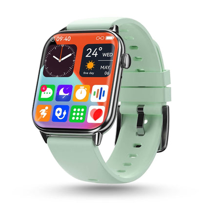 Pebble Orion Smart Watches for men & Women| 1.91" High Resolution Curved Display|Ultra Thin Dial|BT Calling|24 Hour Health Rate checking|Temp, SoP2, Heart Rate|Pincode Locking System| Mint Green