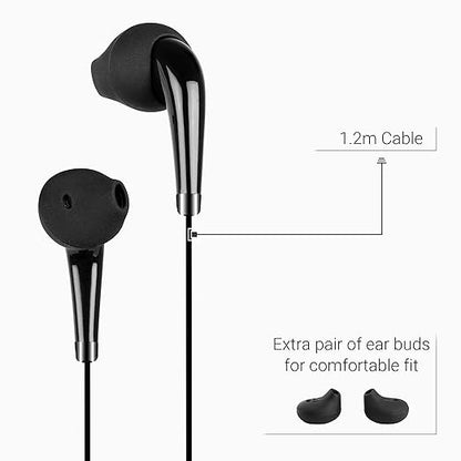 Zebronics Zeb-Calyx Wired in Ear Earphones with Mic (Black)