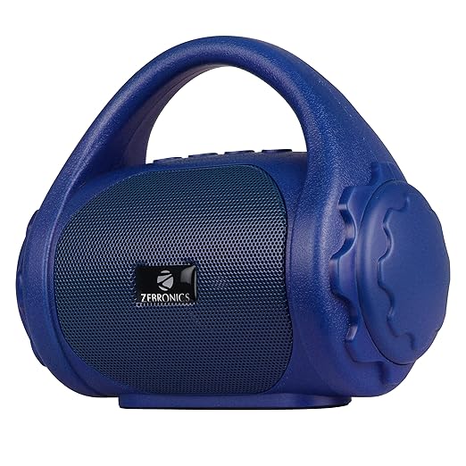 Zebronics ZEB-COUNTY 3W Wireless Bluetooth Portable Speaker With Supporting Carry Handle, USB, SD Card, AUX, FM & Call Function