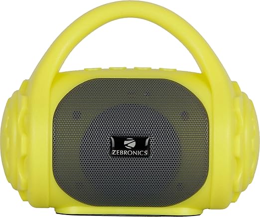 Zebronics ZEB-COUNTY 3W Wireless Bluetooth Portable Speaker With Supporting Carry Handle, USB, SD Card, AUX, FM & Call Function