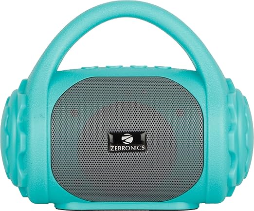 Zebronics ZEB-COUNTY 3W Wireless Bluetooth Portable Speaker With Supporting Carry Handle, USB, SD Card, AUX, FM & Call Function