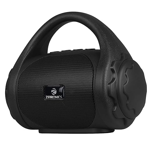 Zebronics ZEB-COUNTY 3W Wireless Bluetooth Portable Speaker With Supporting Carry Handle, USB, SD Card, AUX, FM & Call Function