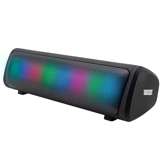 ZEBRONICS Knock Out Portable Bluetooth v5.3 Speaker with 10W Output, RGB LED Lights, TWS Function, up to 10h* Backup, USB, mSD, Passive Radiator