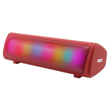 ZEBRONICS Knock Out Portable Bluetooth v5.3 Speaker with 10W Output, RGB LED Lights, TWS Function, up to 10h* Backup, USB, mSD, Passive Radiator