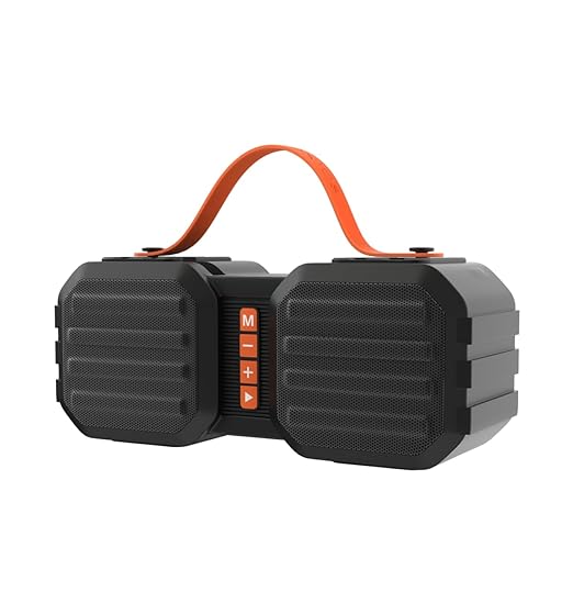 ZEBRONICS Sound Feast 51 Wireless Bluetooth 14W Rugged Finish Portable Speaker with Supporting Dual Drivers, Handy Strap, USB, SD Card, AUX, FM, TWS & Call Function