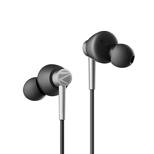 ZEBRONICS BUDS 50C in-Ear Type-C Earphone with in-line Mic, Metallic Design, Volume Control, 1.2m Cable, 14mm Driver